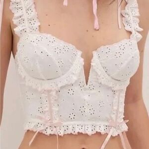 For Love and Lemons Daisy Eyelet Bustier!!